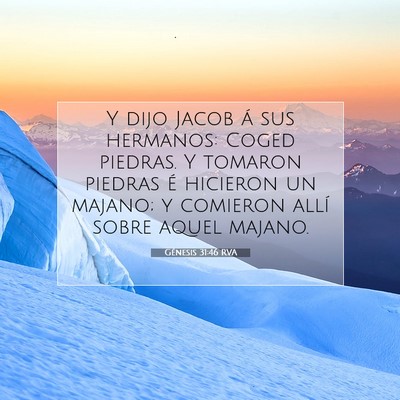 Picture 07 - Génesis 31:46 RVA - Y dijo Jacob á sus hermanos: Coged piedras. Y - Bible Verse Picture