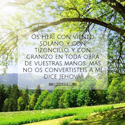Picture 07 - Hageo 2:17 RVA - Os herí con viento solano, y con tizoncillo, y - Bible Verse Picture