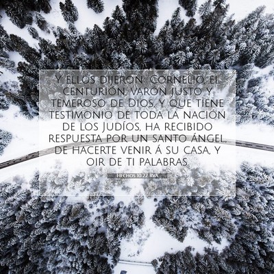 Picture 07 - Hechos 10:22 RVA - Y ellos dijeron: Cornelio, el centurión, varón - Bible Verse Picture