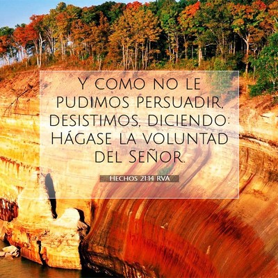 Picture 07 - Hechos 21:14 RVA - Y como no le pudimos persuadir, desistimos, - Bible Verse Picture