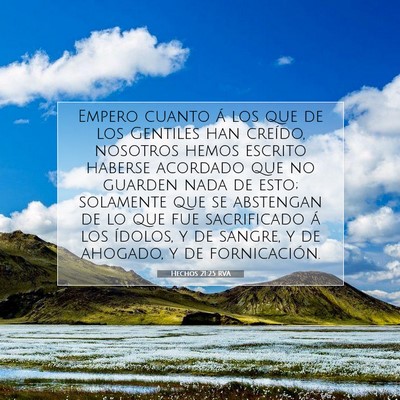 Picture 07 - Hechos 21:25 RVA - Empero cuanto á los que de los Gentiles han - Bible Verse Picture