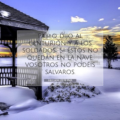 Picture 07 - Hechos 27:31 RVA - Pablo dijo al centurión y á los soldados: Si - Bible Verse Picture