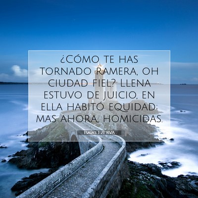 Picture 07 - Isaías 1:21 RVA - ¿Cómo te has tornado ramera, oh ciudad fiel? - Bible Verse Picture