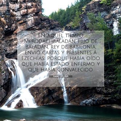 Picture 07 - Isaías 39:1 RVA - EN aquel tiempo Merodachbaladán, hijo de - Bible Verse Picture