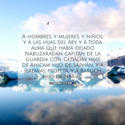 Picture 07 - Jeremías 43:6 RVA - A hombres, y mujeres, y niños, y á las hijas - Bible Verse Picture