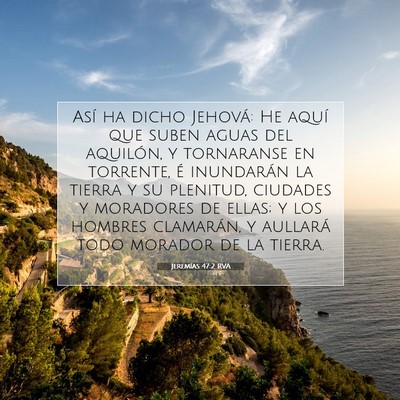 Picture 07 - Jeremías 47:2 RVA - Así ha dicho Jehová: He aquí que suben aguas - Bible Verse Picture
