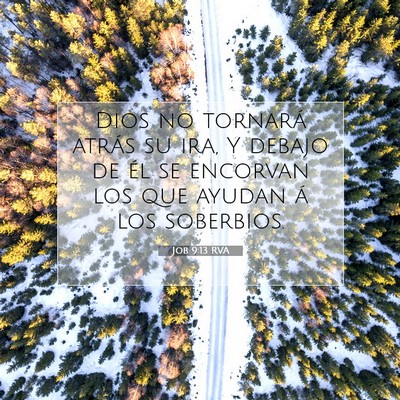 Picture 07 - Job 9:13 RVA - Dios no tornará atrás su ira, Y debajo de él - Bible Verse Picture