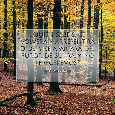Picture 07 - Jonás 3:9 RVA - ¿Quién sabe si se volverá y arrepentirá Dios, - Bible Verse Picture