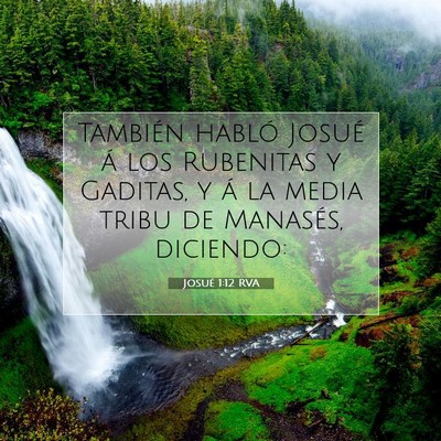 Picture 07 - Josué 1:12 RVA - También habló Josué á los Rubenitas y - Bible Verse Picture