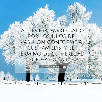 Picture 07 - Josué 19:10 RVA - La tercera suerte salió por los hijos de - Bible Verse Picture