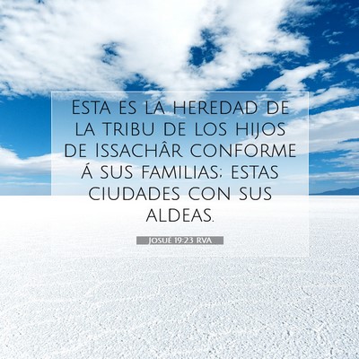Picture 07 - Josué 19:23 RVA - Esta es la heredad de la tribu de los hijos de - Bible Verse Picture