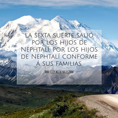 Picture 07 - Josué 19:32 RVA - La sexta suerte salió por los hijos de - Bible Verse Picture