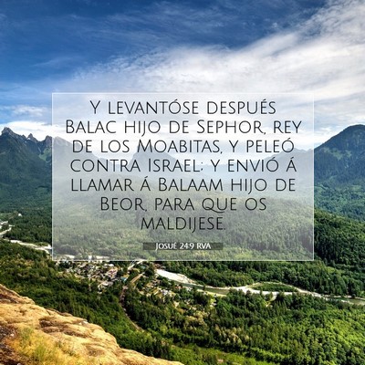 Picture 07 - Josué 24:9 RVA - Y levantóse después Balac hijo de Sephor, rey - Bible Verse Picture