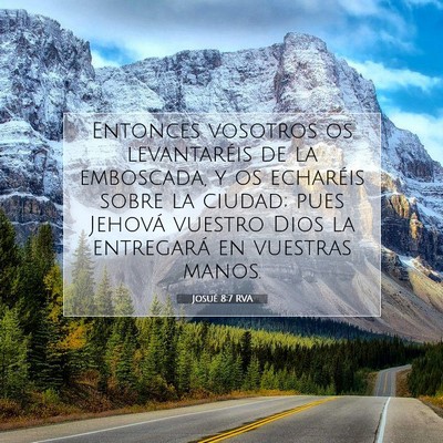 Picture 07 - Josué 8:7 RVA - Entonces vosotros os levantaréis de la - Bible Verse Picture