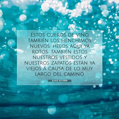 Picture 07 - Josué 9:13 RVA - Estos cueros de vino también los henchimos - Bible Verse Picture