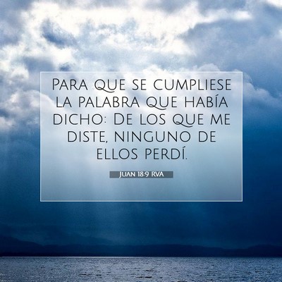 Picture 07 - Juan 18:9 RVA - Para que se cumpliese la palabra que había - Bible Verse Picture