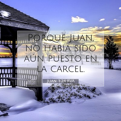 Picture 07 - Juan 3:24 RVA - Porque Juan, no había sido aún puesto en la - Bible Verse Picture