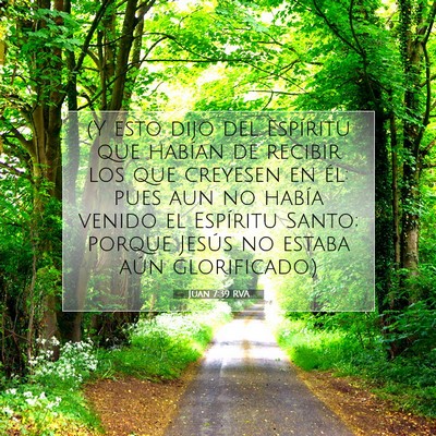 Picture 07 - Juan 7:39 RVA - (Y esto dijo del Espíritu que habían de recibir - Bible Verse Picture