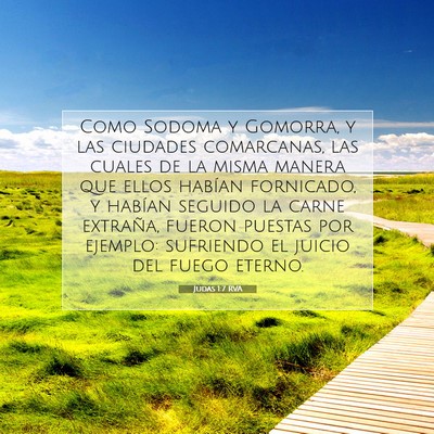 Picture 07 - Judas 1:7 RVA - Como Sodoma y Gomorra, y las ciudades comarcanas, - Bible Verse Picture
