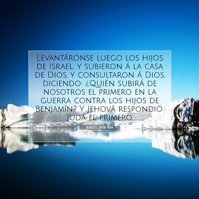 Picture 07 - Jueces 20:18 RVA - Levantáronse luego los hijos de Israel, y - Bible Verse Picture