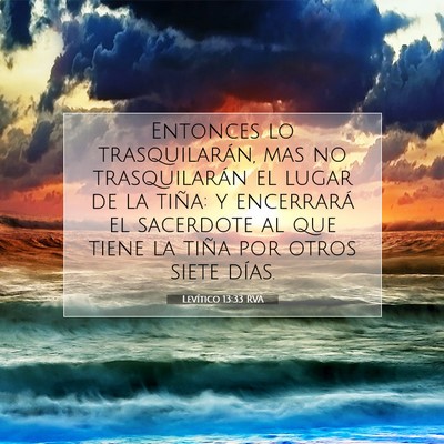 Picture 07 - Levítico 13:33 RVA - Entonces lo trasquilarán, mas no trasquilarán - Bible Verse Picture