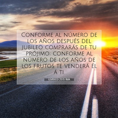 Picture 07 - Levítico 25:15 RVA - Conforme al número de los años después del - Bible Verse Picture
