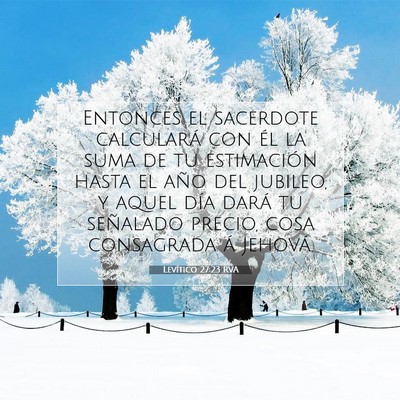 Picture 07 - Levítico 27:23 RVA - Entonces el sacerdote calculará con él la suma - Bible Verse Picture
