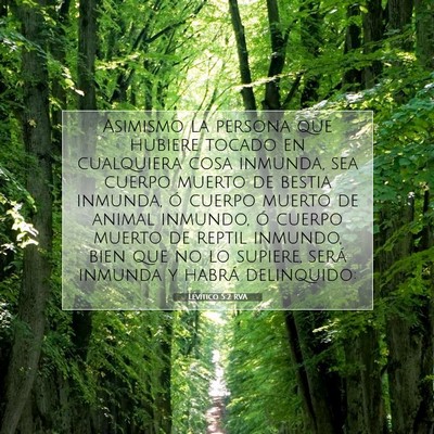Picture 07 - Levítico 5:2 RVA - Asimismo la persona que hubiere tocado en - Bible Verse Picture