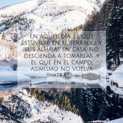 Picture 07 - Lucas 17:31 RVA - En aquel día, el que estuviere en el terrado, y - Bible Verse Picture
