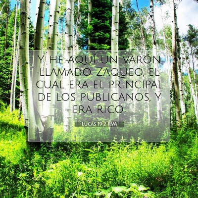 Picture 07 - Lucas 19:2 RVA - Y he aquí un varón llamado Zaqueo, el cual era - Bible Verse Picture