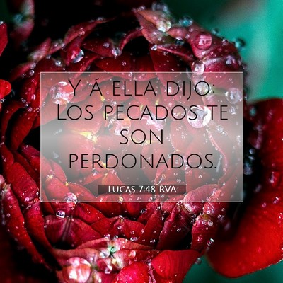 Picture 07 - Lucas 7:48 RVA - Y á ella dijo: Los pecados te son - Bible Verse Picture
