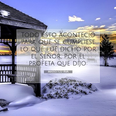 Picture 07 - Mateo 1:22 RVA - Todo esto aconteció para que se cumpliese lo que - Bible Verse Picture