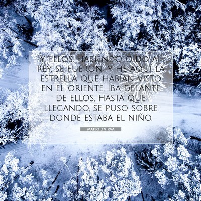 Picture 07 - Mateo 2:9 RVA - Y ellos, habiendo oído al rey, se fueron: y he - Bible Verse Picture