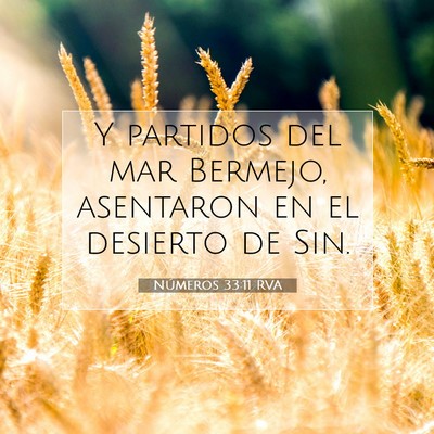 Picture 07 - Números 33:11 RVA - Y partidos del mar Bermejo, asentaron en el - Bible Verse Picture
