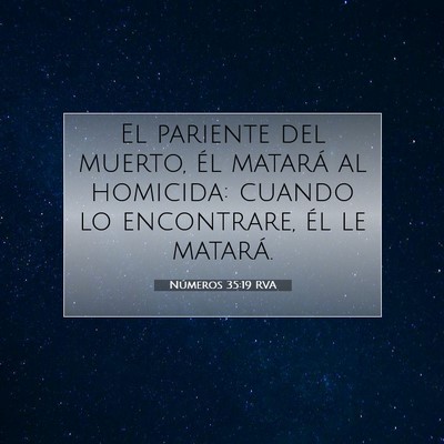Picture 07 - Números 35:19 RVA - El pariente del muerto, él matará al homicida: - Bible Verse Picture