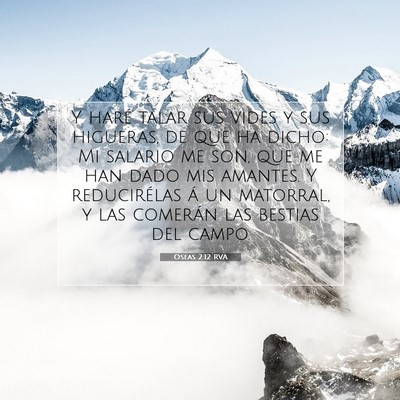 Picture 07 - Oseas 2:12 RVA - Y haré talar sus vides y sus higueras, de que ha - Bible Verse Picture