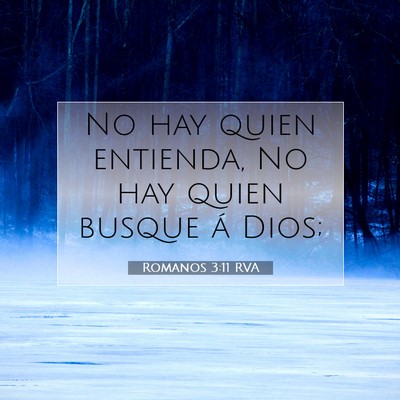 Picture 07 - Romanos 3:11 RVA - No hay quien entienda, No hay quien busque á - Bible Verse Picture