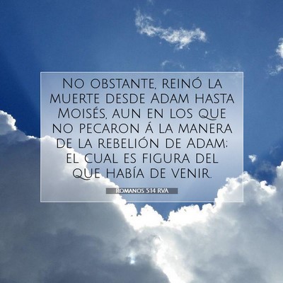 Picture 07 - Romanos 5:14 RVA - No obstante, reinó la muerte desde Adam hasta - Bible Verse Picture