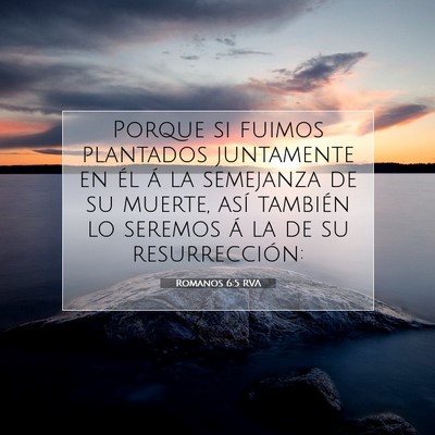 Picture 07 - Romanos 6:5 RVA - Porque si fuimos plantados juntamente en él á - Bible Verse Picture