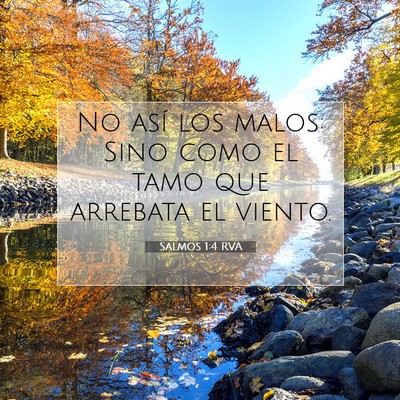 Picture 07 - Salmos 1:4 RVA - No así los malos: Sino como el tamo que arrebata - Bible Verse Picture