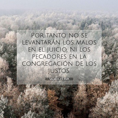 Picture 07 - Salmos 1:5 RVA - Por tanto no se levantarán los malos en el - Bible Verse Picture