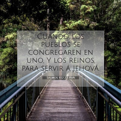 Picture 07 - Salmos 102:22 RVA - Cuando los pueblos se congregaren en uno, Y los - Bible Verse Picture