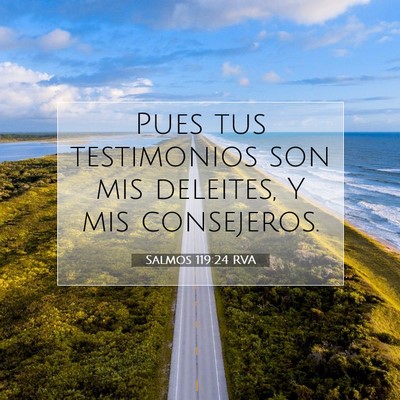 Picture 07 - Salmos 119:24 RVA - Pues tus testimonios son mis deleites, Y mis - Bible Verse Picture