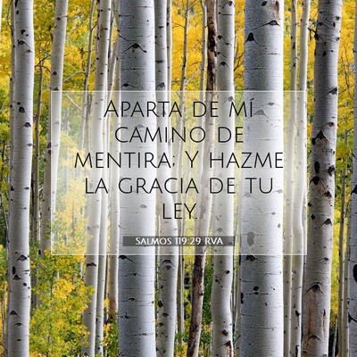 Picture 07 - Salmos 119:29 RVA - Aparta de mí camino de mentira; Y hazme la - Bible Verse Picture