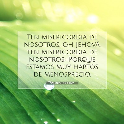 Picture 07 - Salmos 123:3 RVA - Ten misericordia de nosotros, oh Jehová, ten - Bible Verse Picture