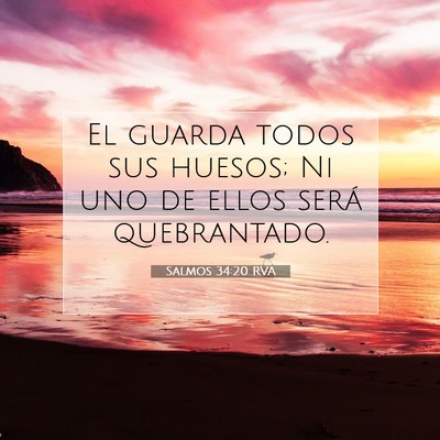 Picture 07 - Salmos 34:20 RVA - El guarda todos sus huesos; Ni uno de ellos será - Bible Verse Picture