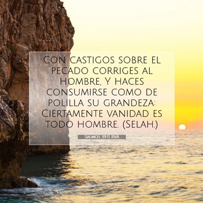 Picture 07 - Salmos 39:11 RVA - Con castigos sobre el pecado corriges al hombre, - Bible Verse Picture