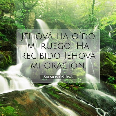 Picture 07 - Salmos 6:9 RVA - Jehová ha oído mi ruego; Ha recibido Jehová mi - Bible Verse Picture