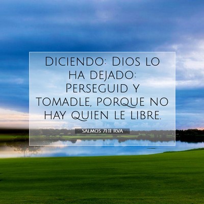 Picture 07 - Salmos 71:11 RVA - Diciendo: Dios lo ha dejado: Perseguid y tomadle, - Bible Verse Picture
