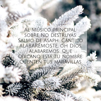 Picture 07 - Salmos 75:1 RVA - Al Músico principal: sobre No destruyas: Salmo - Bible Verse Picture